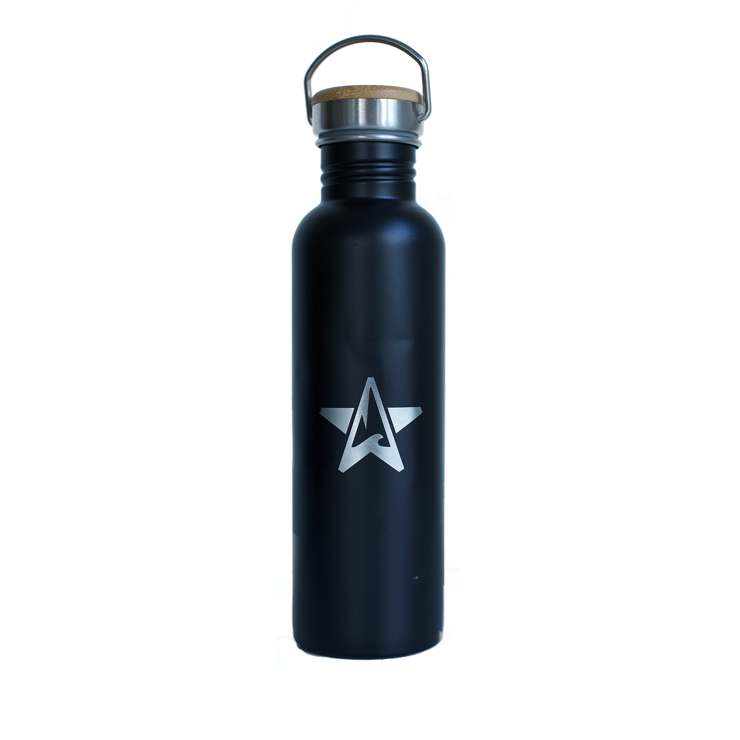RVS drinkfles met bamboe dop | 750 ml