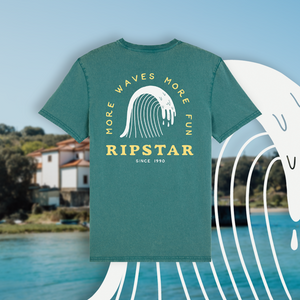 More Waves, More Fun Organic T-shirt |  Unisex | Coral Blue