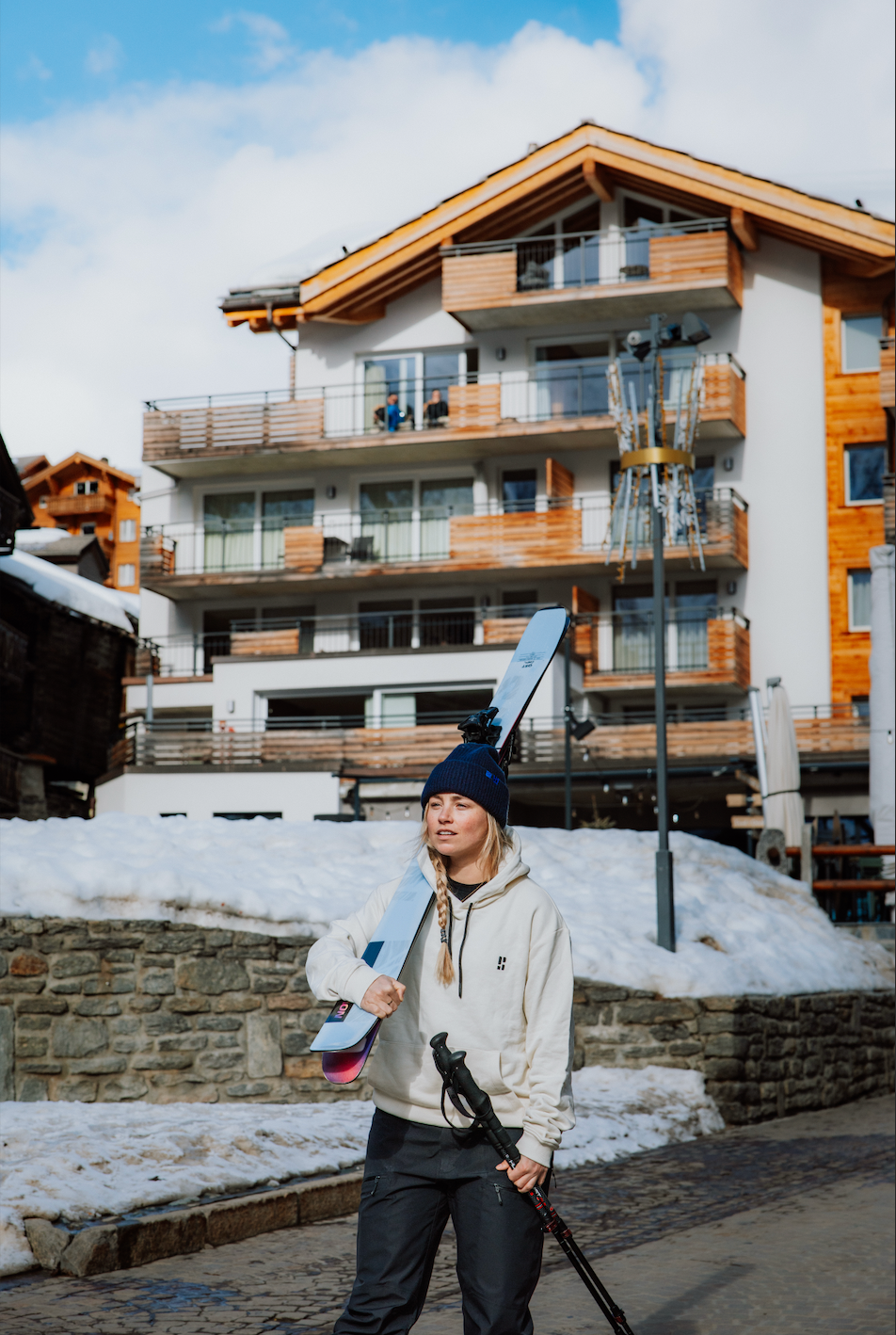 Off-white hoodie met backprint