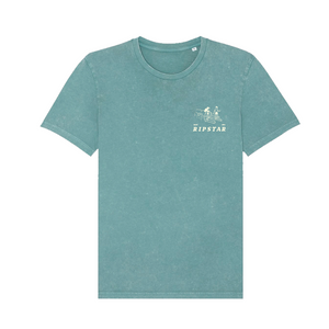 Limited Organic T-shirt | Unisex | Sea Blue Vintage
