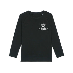 Essential Organic Kids Sweater | Zwart